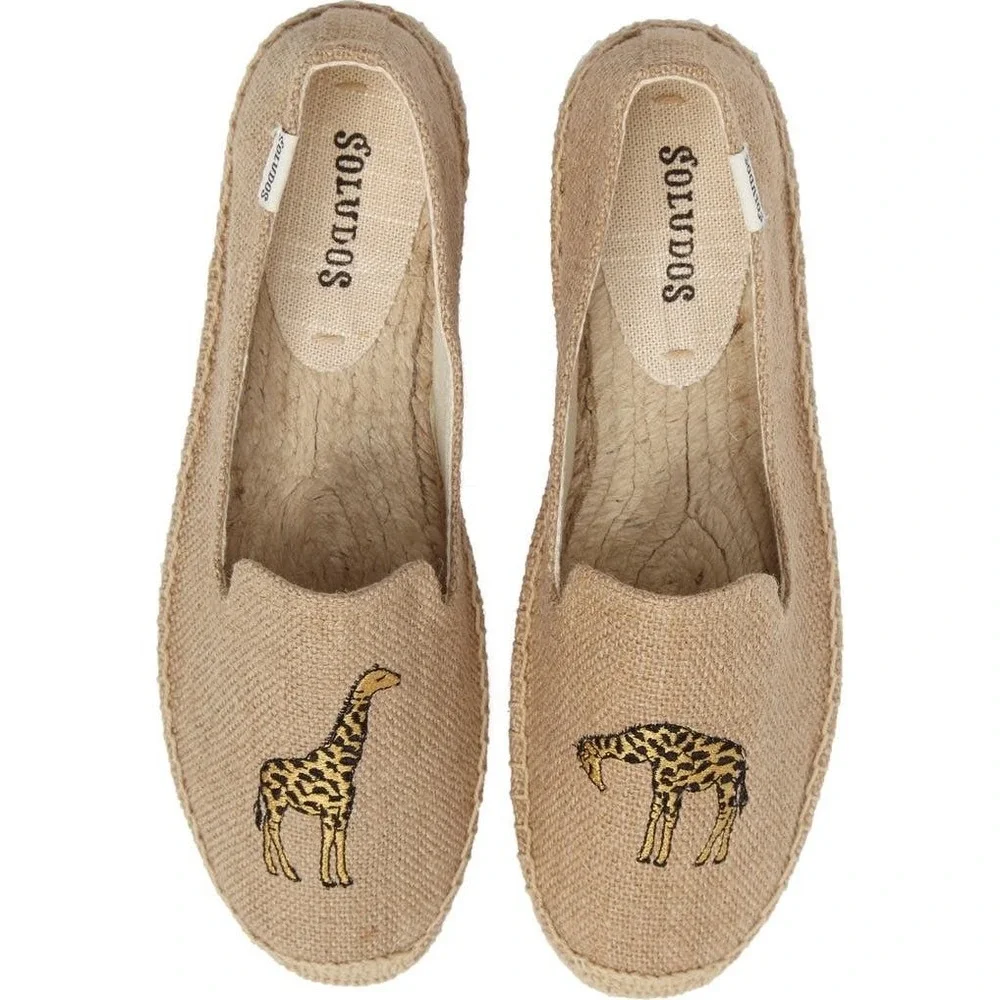 SOLUDOS Giraffe Espadrille Flat, Women's Size‎ 8.5